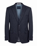 Tommy Hilfiger Feeling Good Tailored Wool Pinstripe Navy Blazer - Size 54 - Funkify