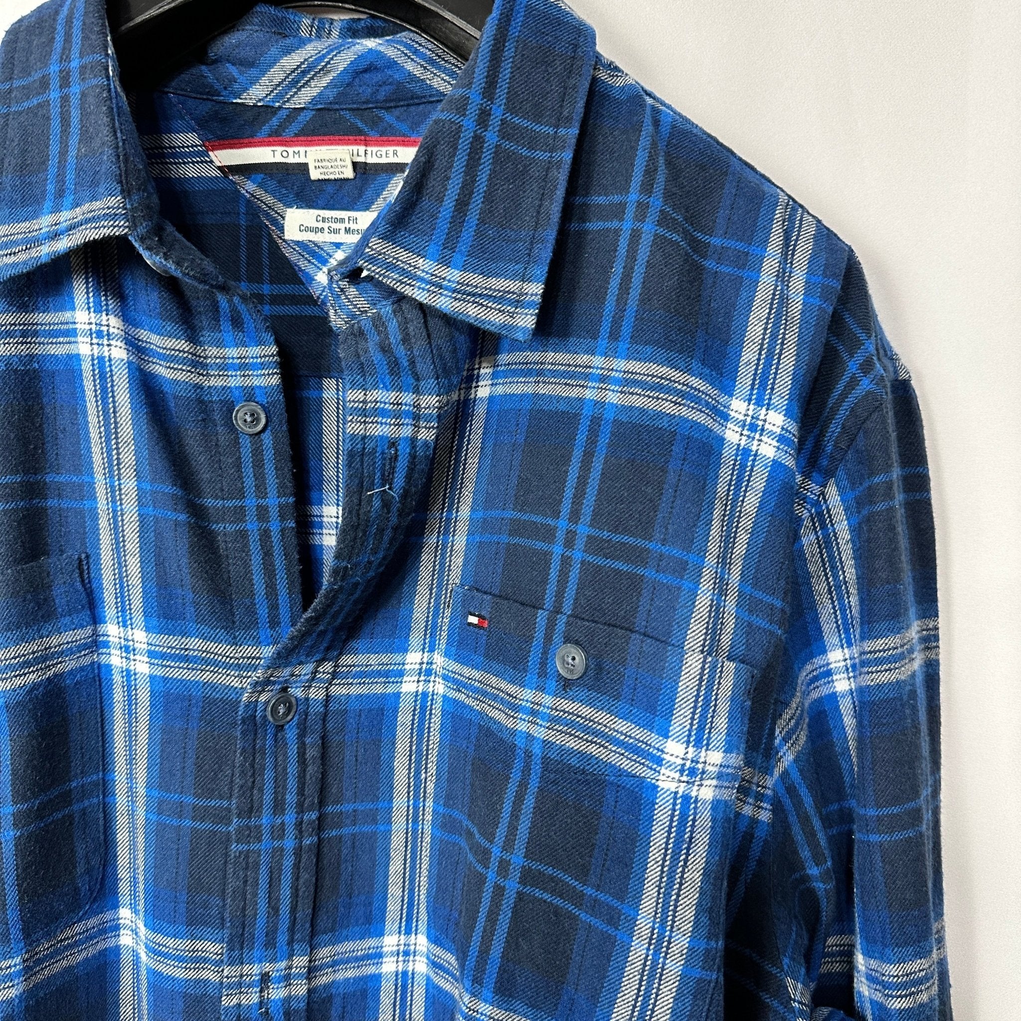 Tommy Hilfiger Long Sleeve Shirt Large - Funkify