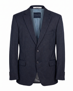 Tommy Hilfiger Feeling Good Tailored Wool Pinstripe Navy Blazer - Size 54