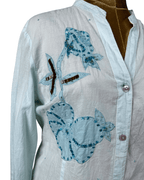 Tout Simplement Long Sleeve Embroidered Women's Shirt - Funkify