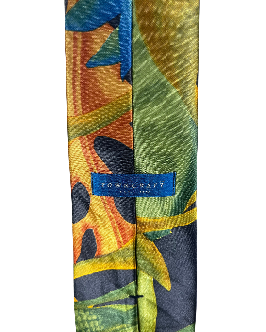 TownCraft Tropical Print Necktie - Funkify