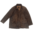 Trapper Brown Leather Jacket 3XL - Funkify