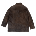 Trapper Brown Leather Jacket 3XL - Funkify