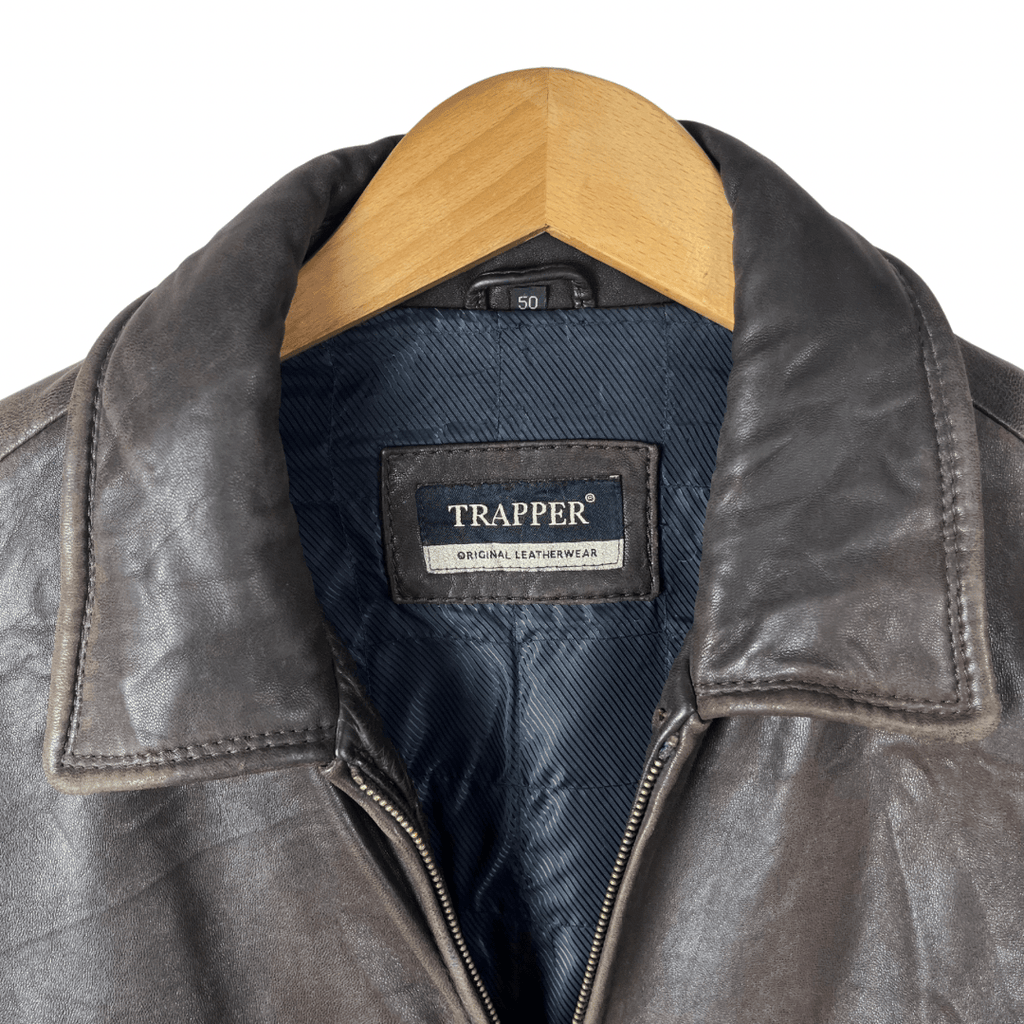 Trapper Genuine Leather Jacket Large - Funkify