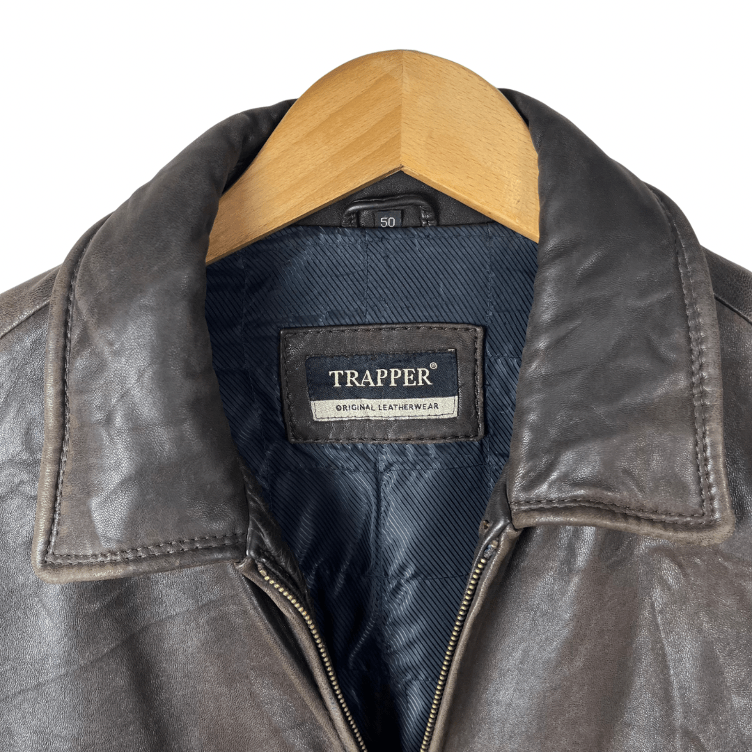 Trapper Genuine Leather Jacket Large - Funkify