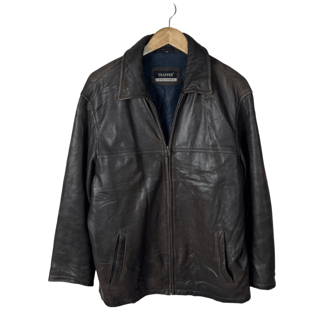 Trapper Genuine Leather Jacket Large - Funkify