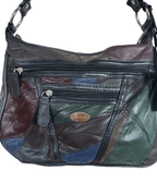 Treviso Multicolor Patch Work Genuine Leather Shoulder Bag - Funkify