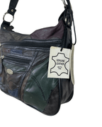 Treviso Multicolor Patch Work Genuine Leather Shoulder Bag - Funkify
