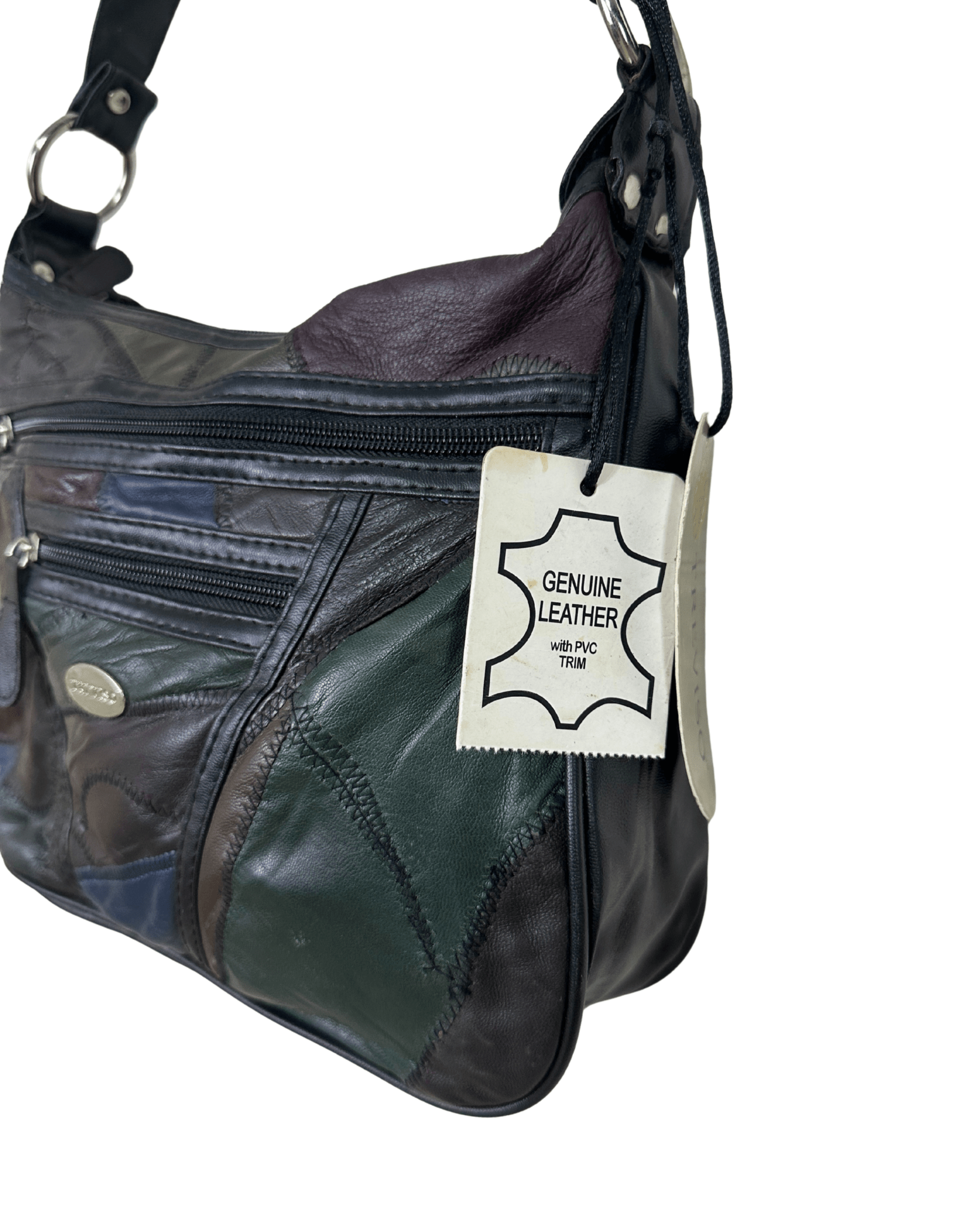 Treviso Multicolor Patch Work Genuine Leather Shoulder Bag - Funkify