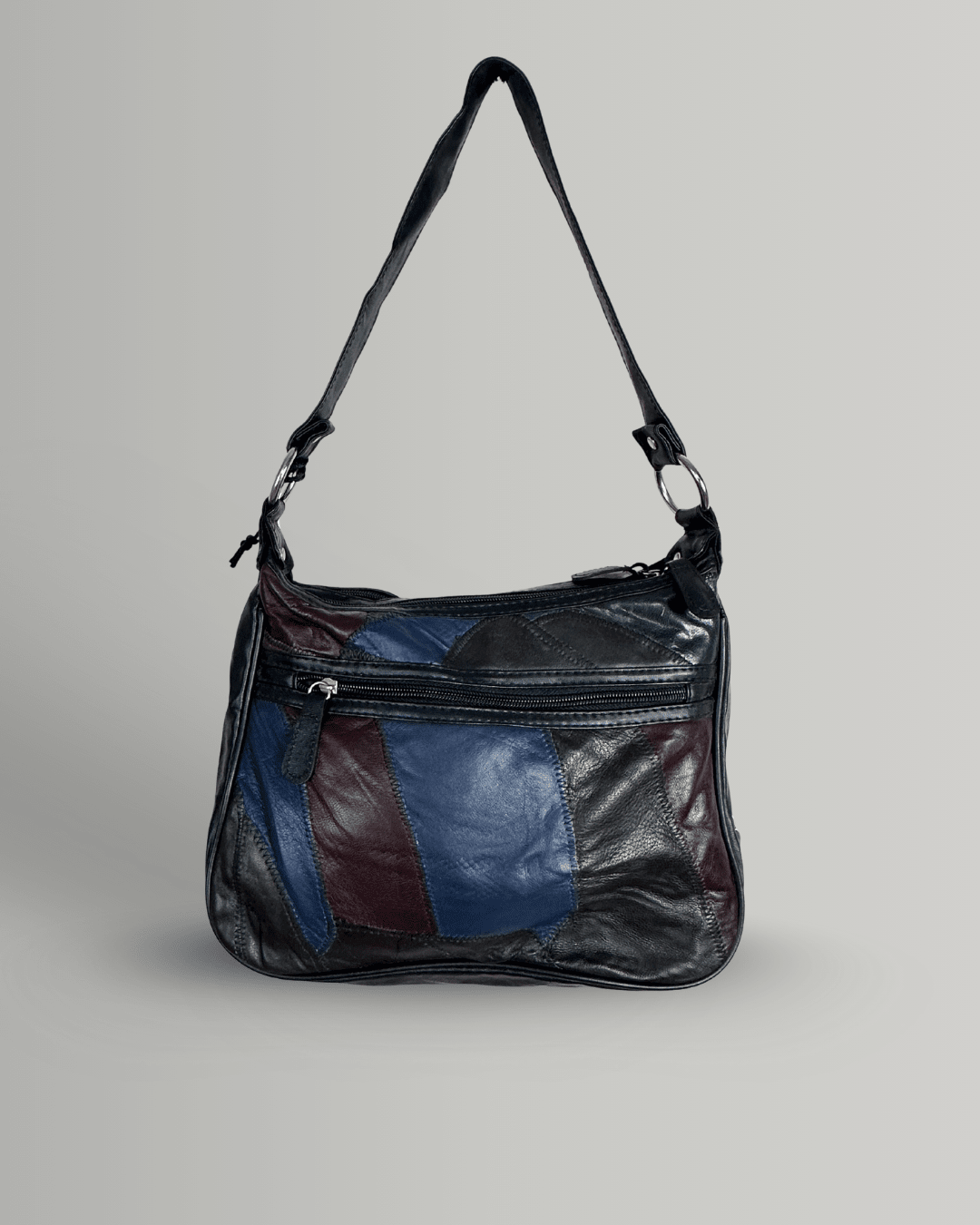Treviso Multicolor Patch Work Genuine Leather Shoulder Bag - Funkify