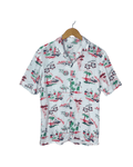 Tribal Patterned Hawaiian Shirt Small - Funkify