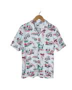 Tribal Patterned Hawaiian Shirt Small - Funkify