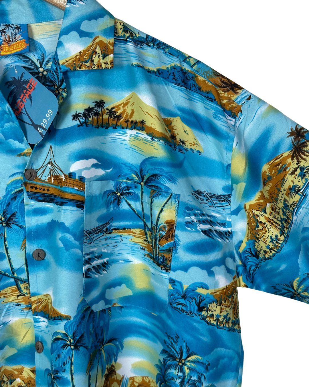 True Face Hawaiian Shirt 2XL - Funkify