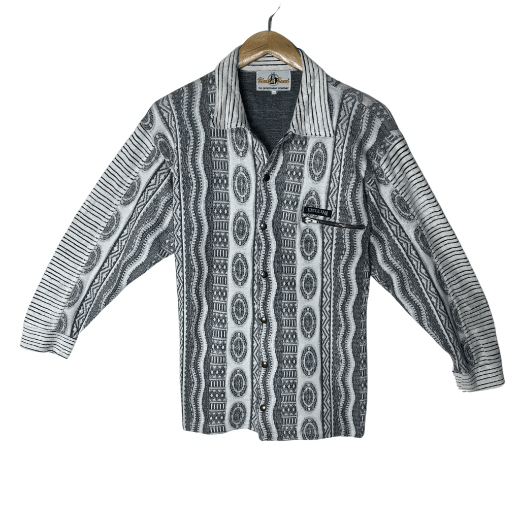 Uncle Sam Fleece Button Jacket Small - Funkify