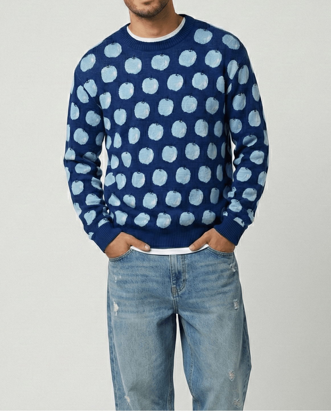 United Colors of Benetton Apple Sweater Medium - Funkify
