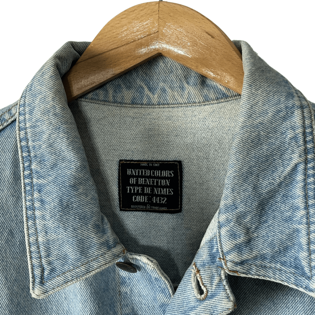 United Colors of Benetton Denim Vest Large - Funkify