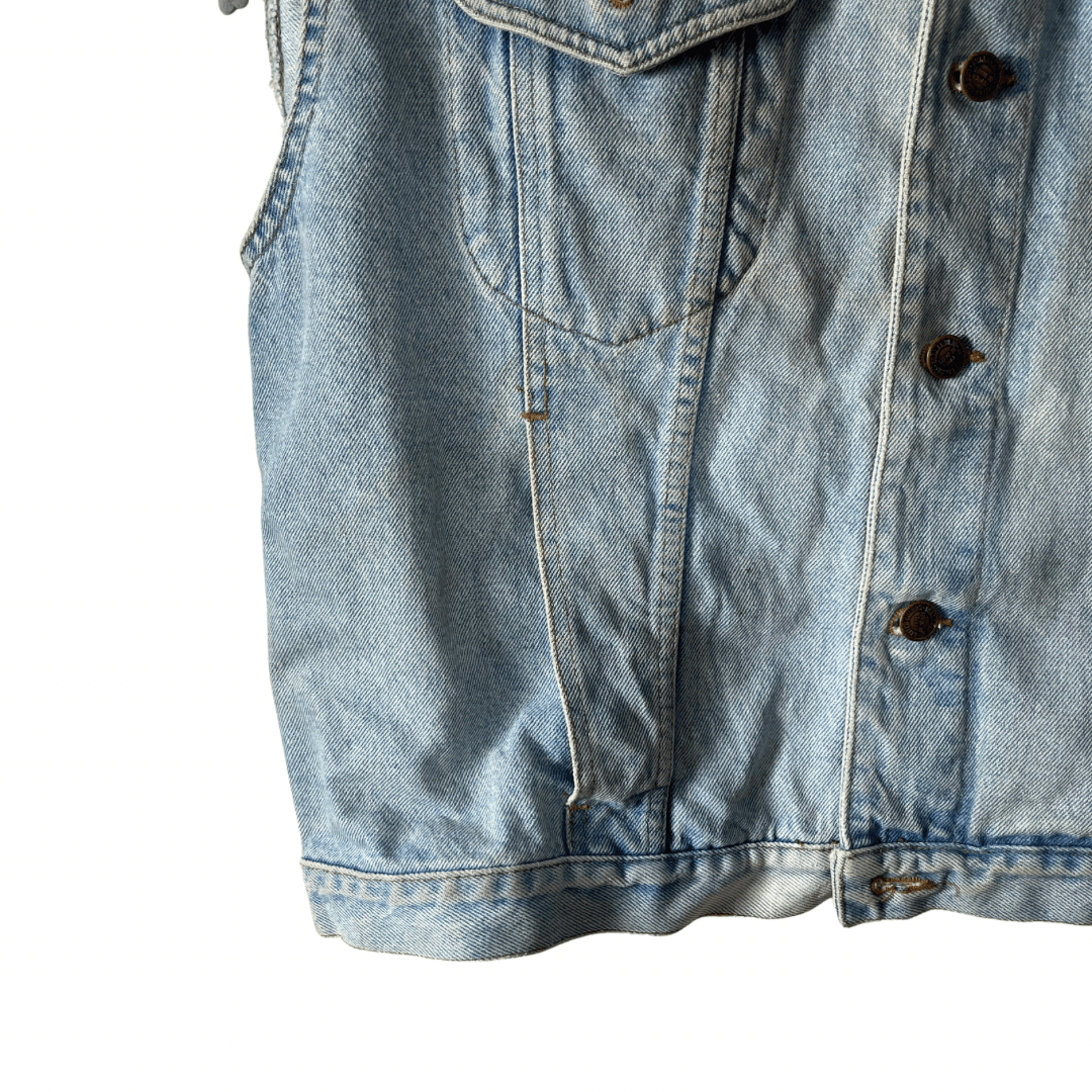 United Colors of Benetton Denim Vest Large - Funkify