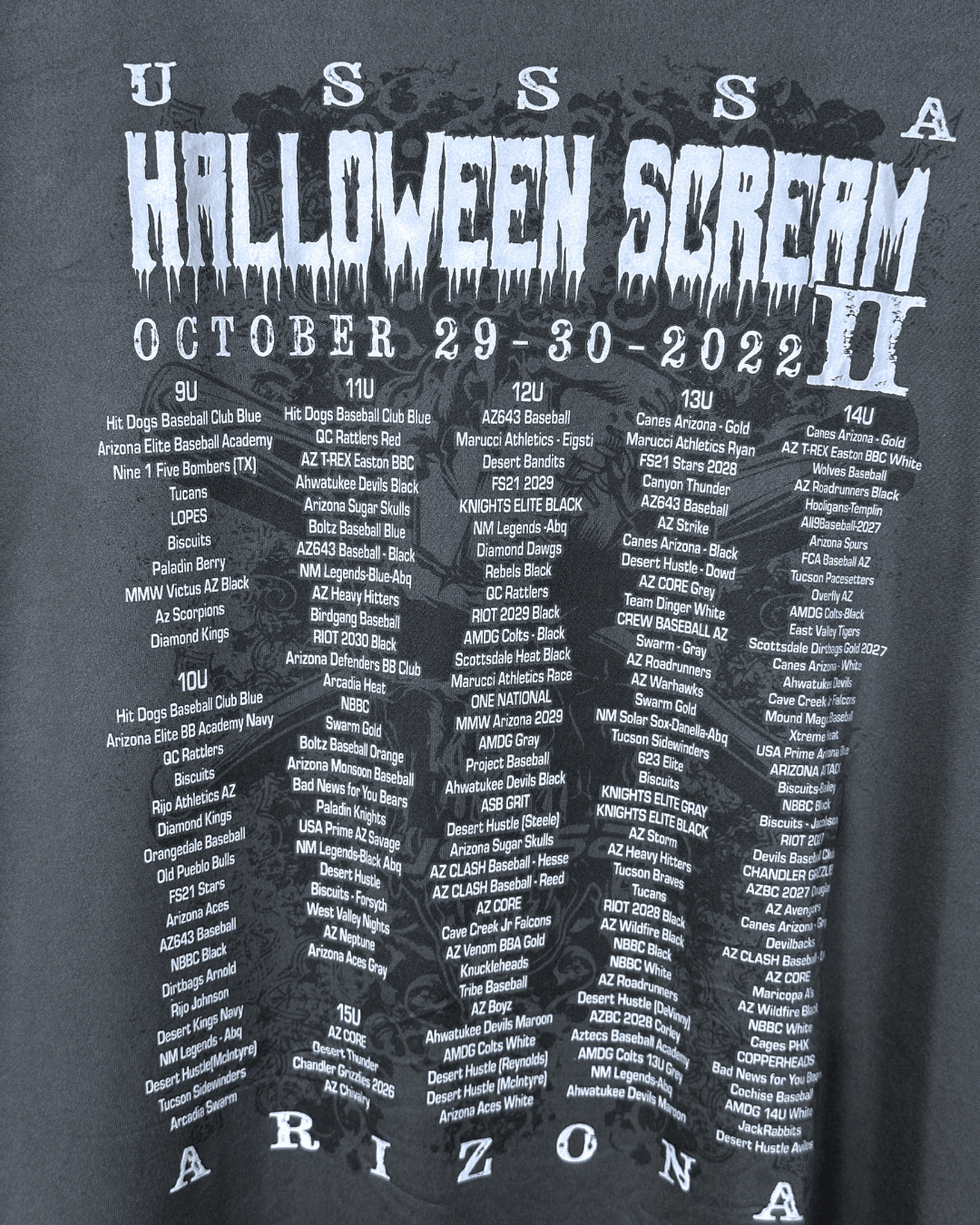 USSSA Halloween Scream II Arizona Tee XL - Funkify