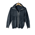 V-gass Soft Knit Zip-up Cardigan Medium - Funkify
