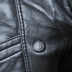 V Italian Fur Collar Genuine Leather Jacket XL - Funkify