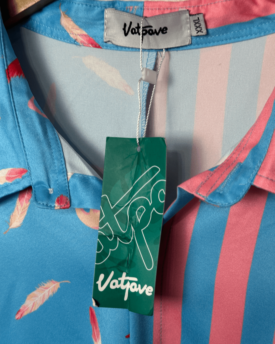 Vatpave Two - tone Flamingo Pattern Shirt 3XL - Funkify