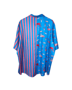 Vatpave Two - tone Flamingo Pattern Shirt 3XL - Funkify