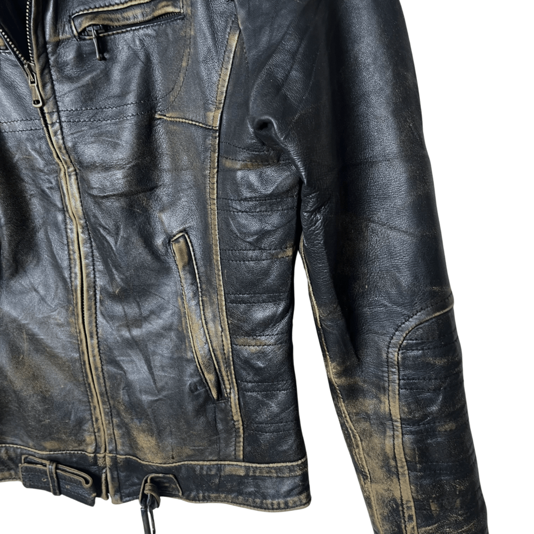 Vera Pelle Genuine Leather Women's Jacket Small - Funkify