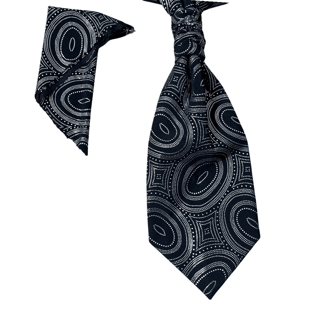 Vest, Slip-on Necktie & Pocket Square Set - Funkify