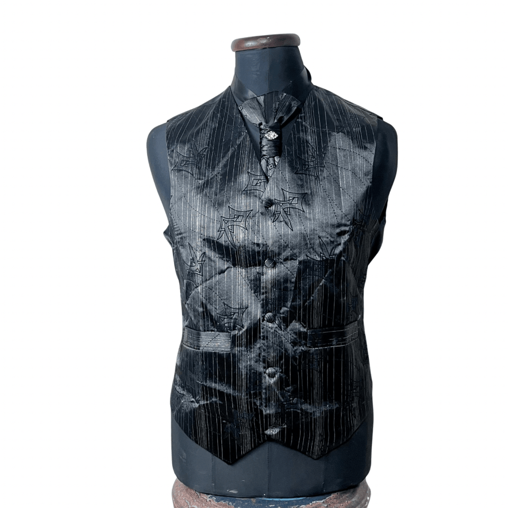 Vest & Slip-on Necktie Set Large - Funkify