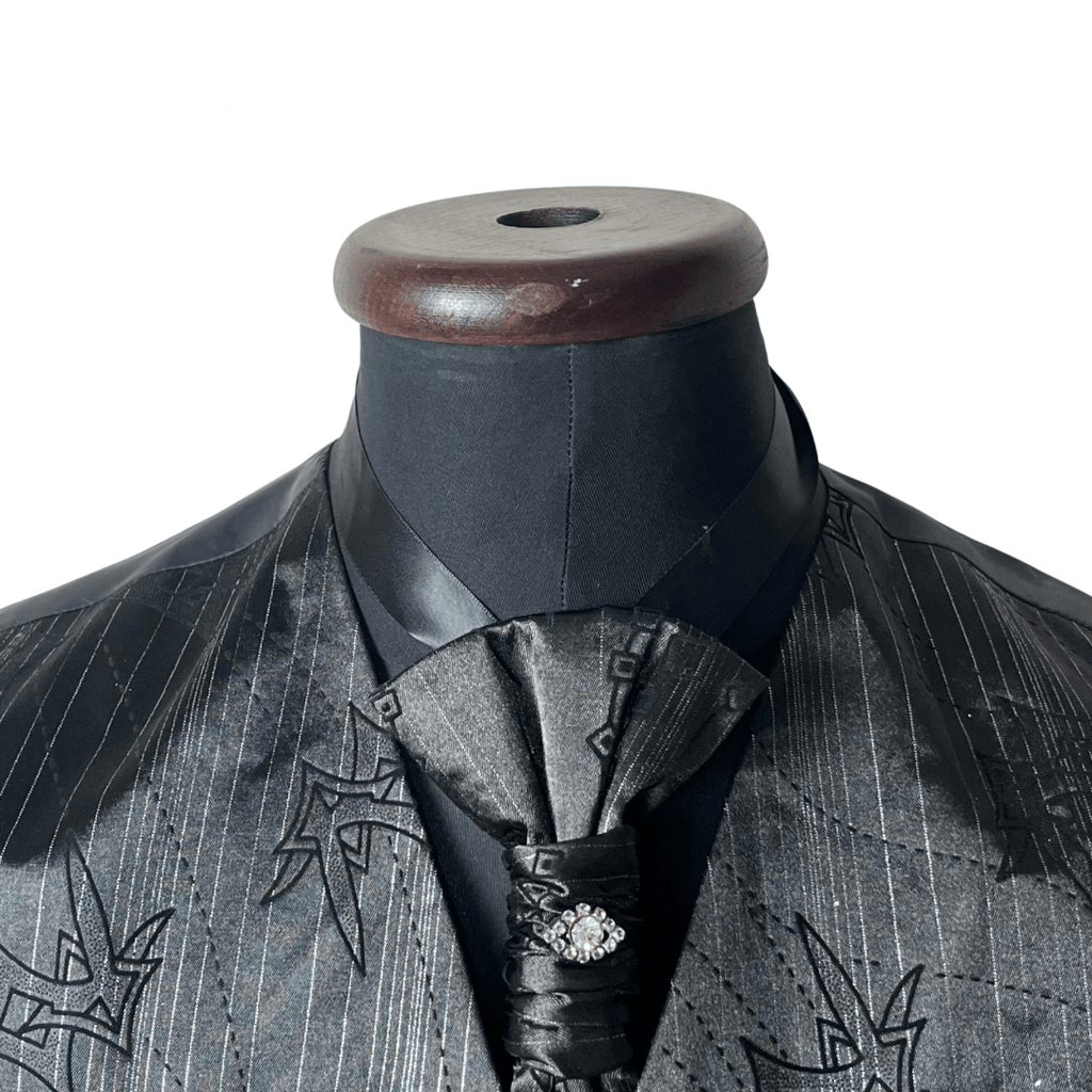 Vest & Slip-on Necktie Set Large - Funkify
