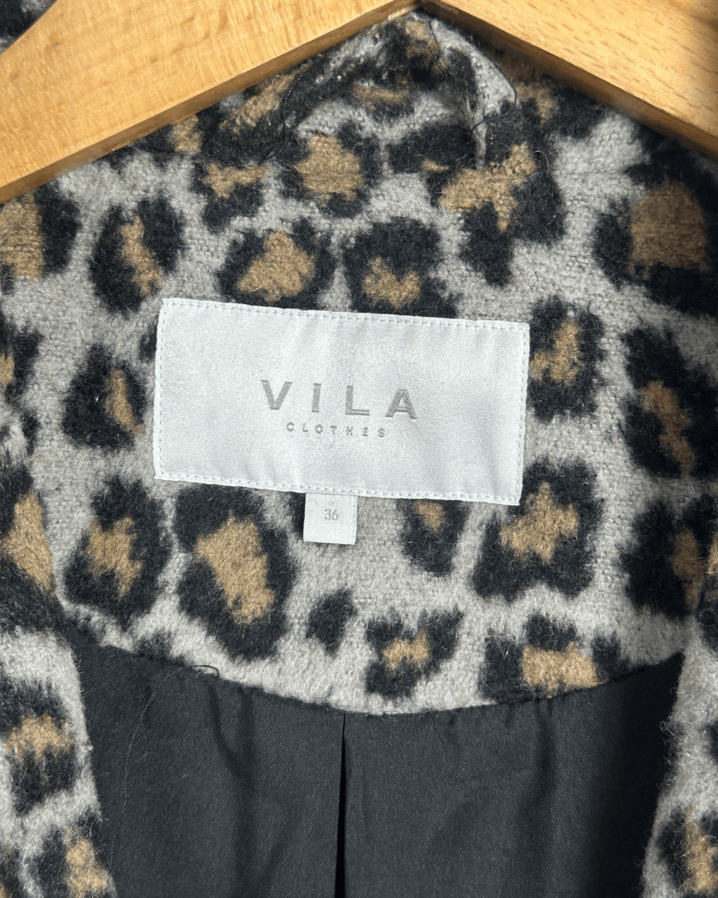 Vila Leopard Women's Coat - Size 36 - Funkify