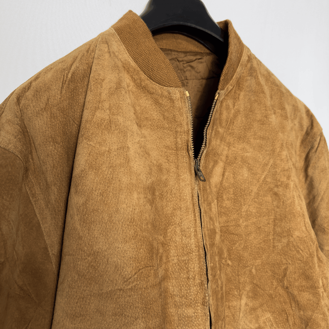 Vinage Deanna Genuine Leather Bomber Jacket Medium - Funkify