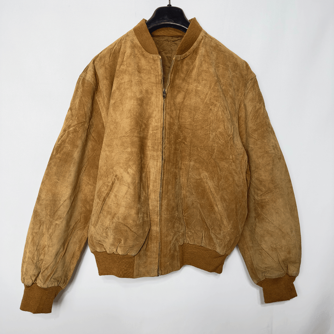 Vinage Deanna Genuine Leather Bomber Jacket Medium - Funkify