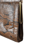 Vintage 1960s/1970s Genuine Snakeskin Shoulder Bag with Chain Strap - Funkify