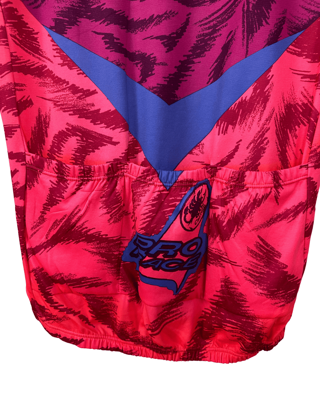 Vintage 1990s Castelli Pro Race Cycling Jersey Neon Tiger Print - Funkify