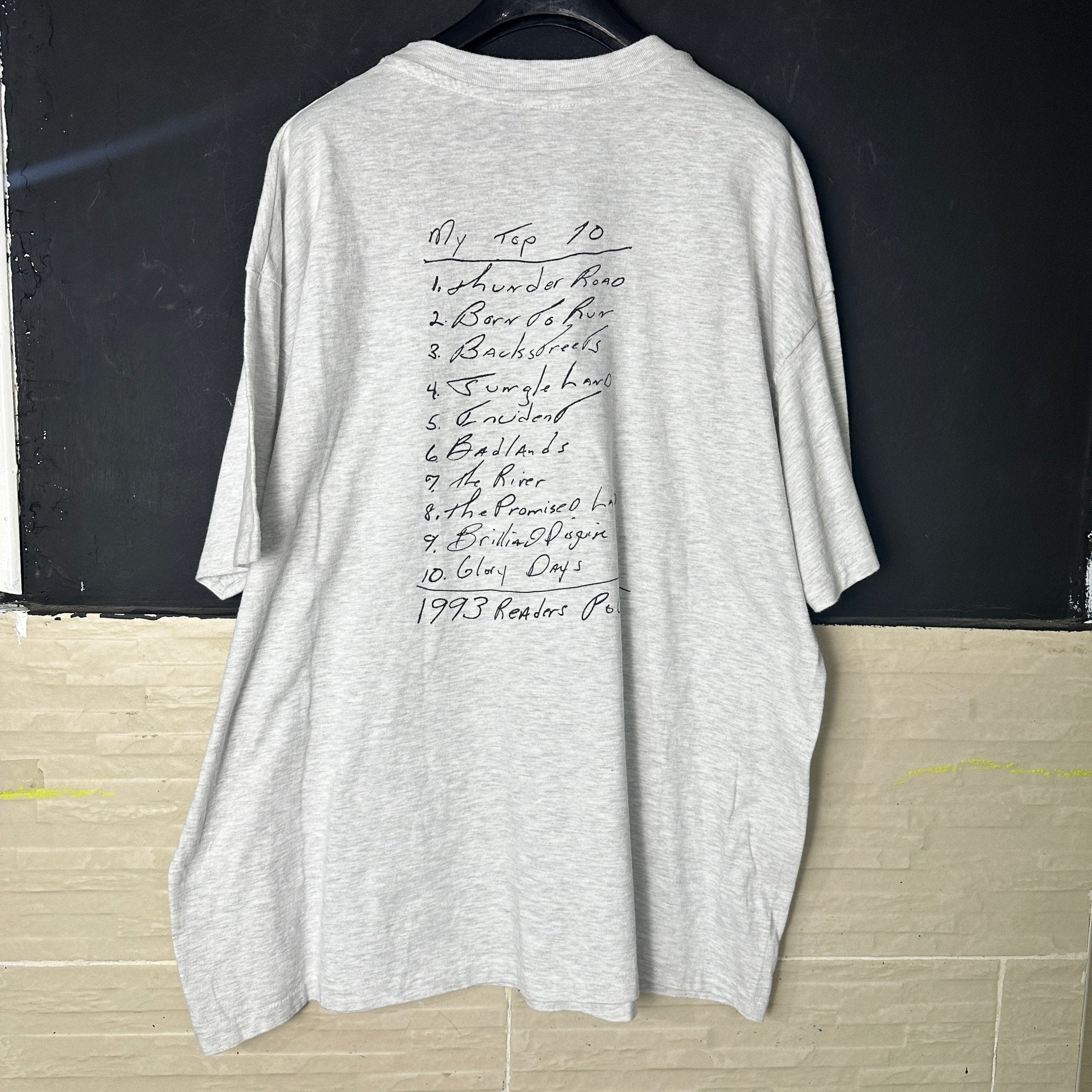 Vintage 1993 Bruce Springsteen Backstreets Staff Tee - Funkify