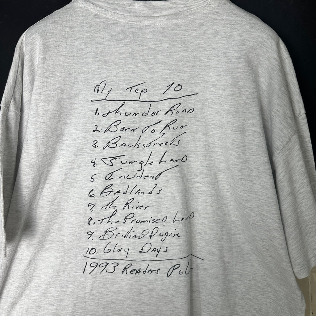 Vintage 1993 Bruce Springsteen Backstreets Staff Tee - Funkify