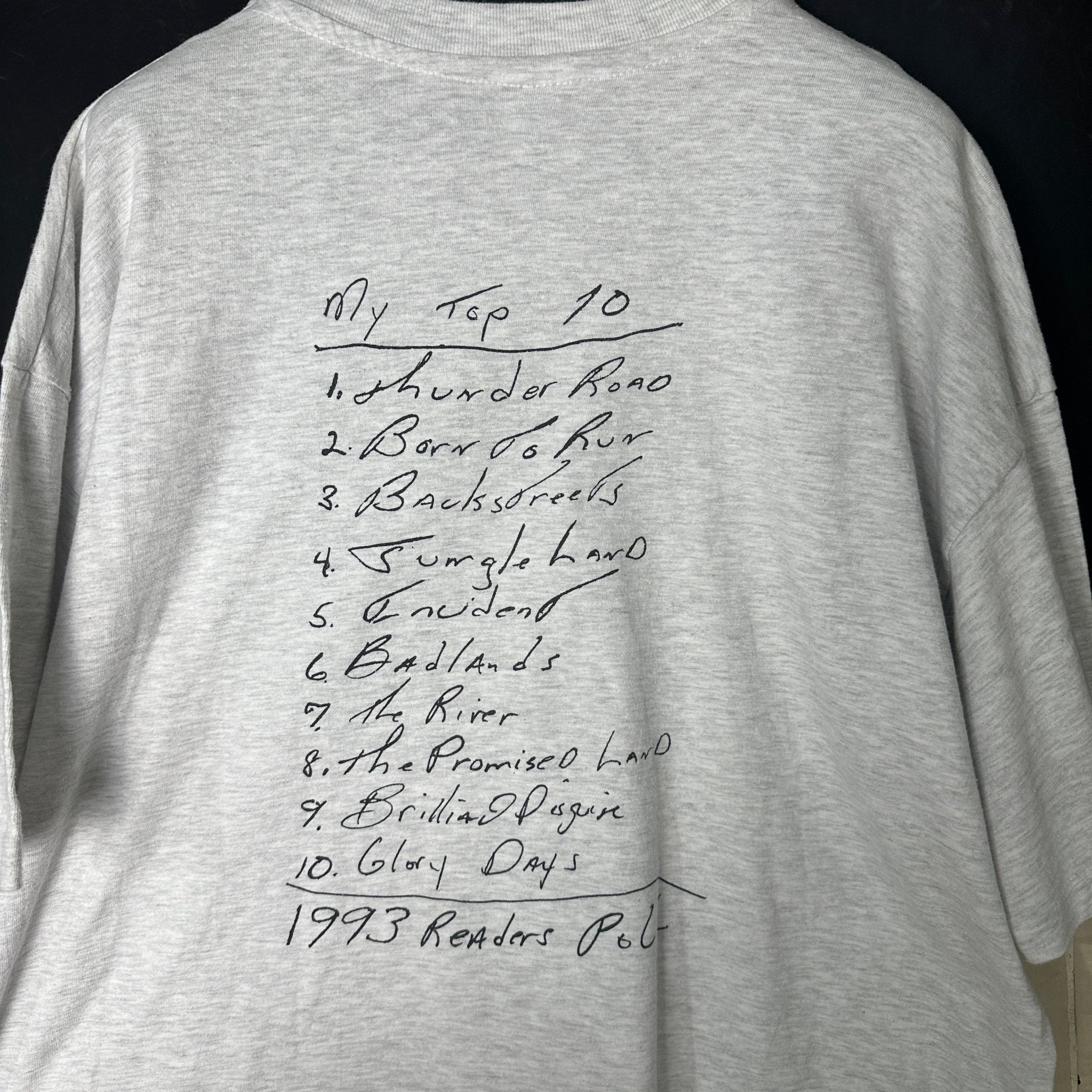Vintage 1993 Bruce Springsteen Backstreets Staff Tee - Funkify