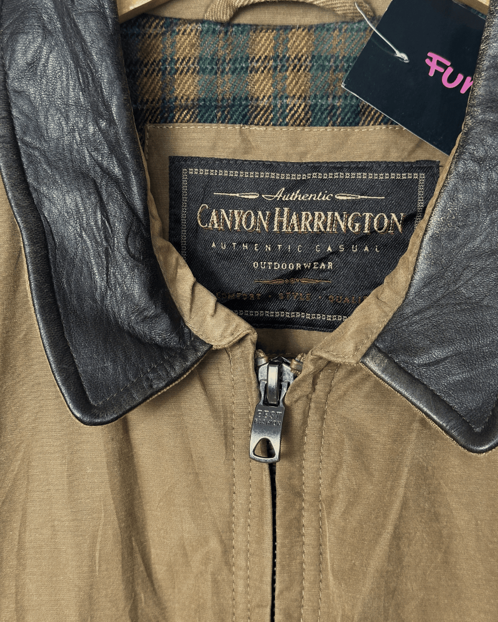 Vintage 1997 Marks & Spencer Canyon Harrington Outdoor Jacket (XL) - Funkify