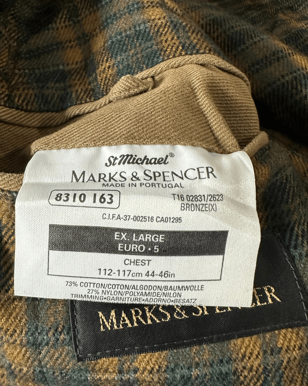 Vintage 1997 Marks & Spencer Canyon Harrington Outdoor Jacket (XL) - Funkify