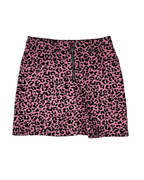 Vintage 2000s Leopard Print Mini Skirt - Funkify