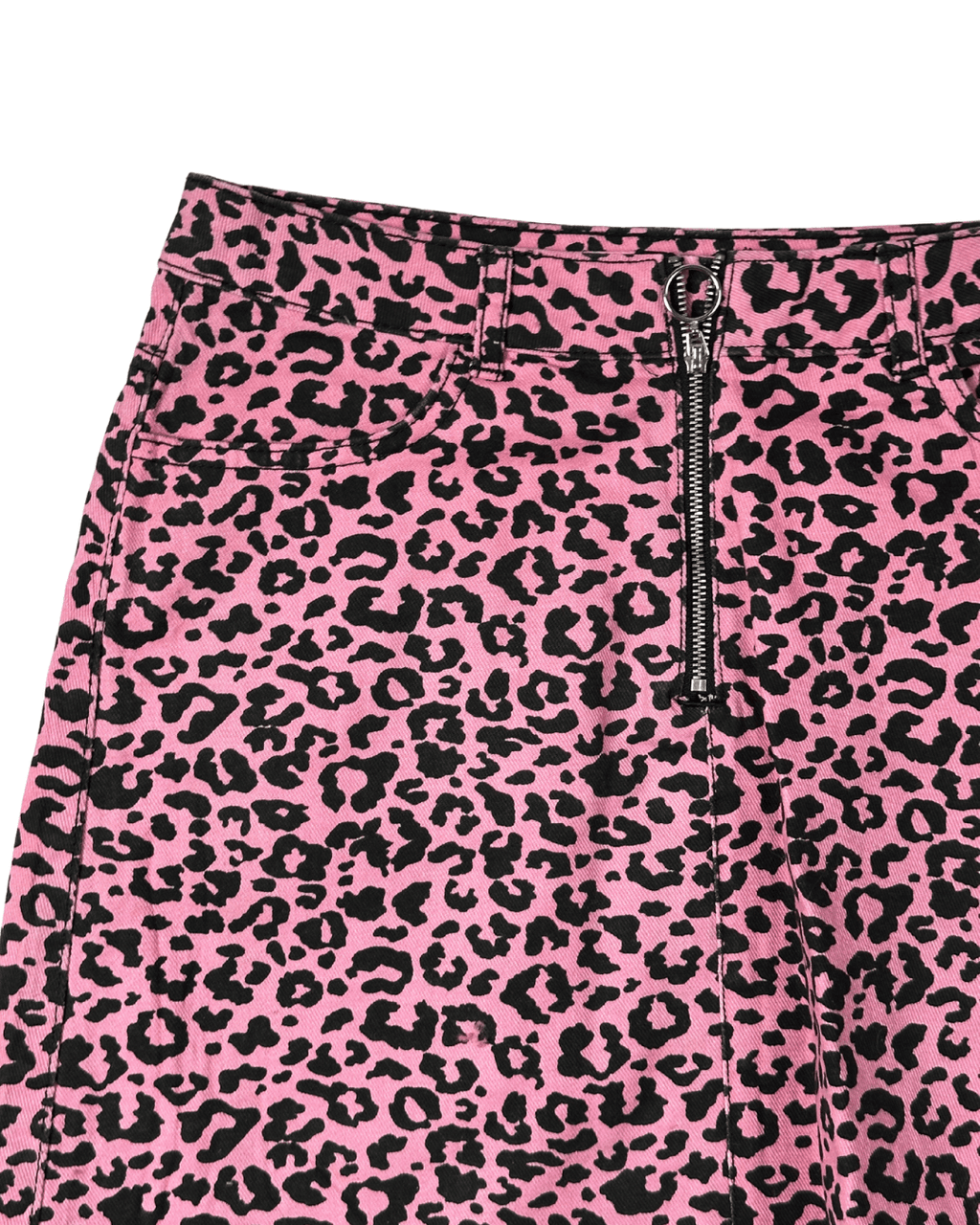 Vintage 2000s Leopard Print Mini Skirt - Funkify