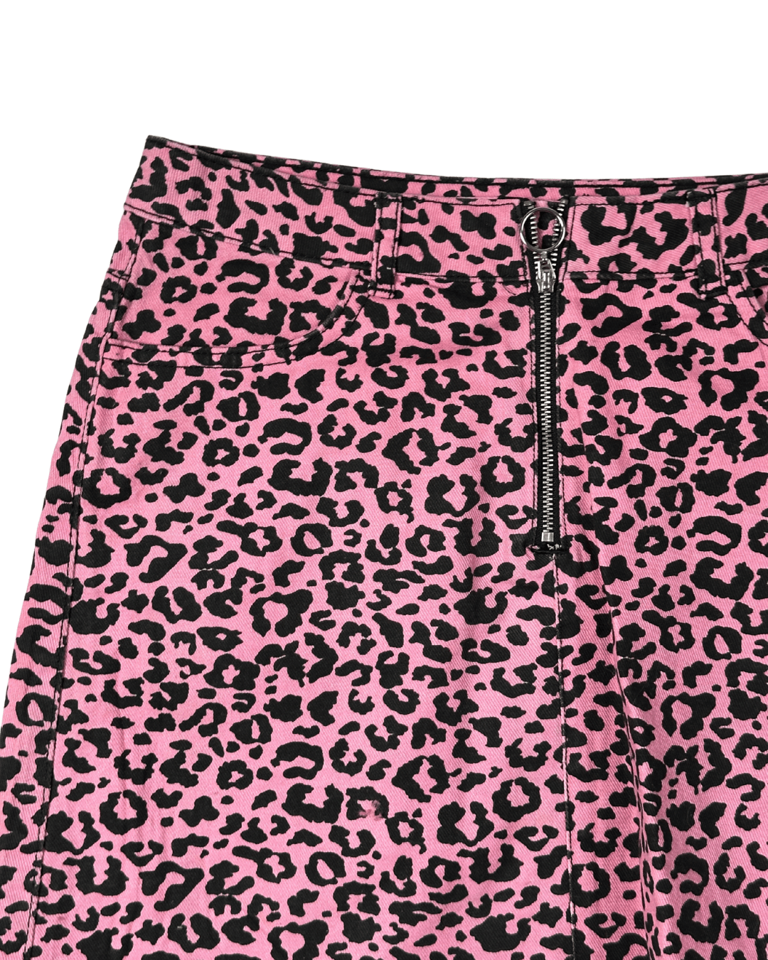 Vintage 2000s Leopard Print Mini Skirt - Funkify