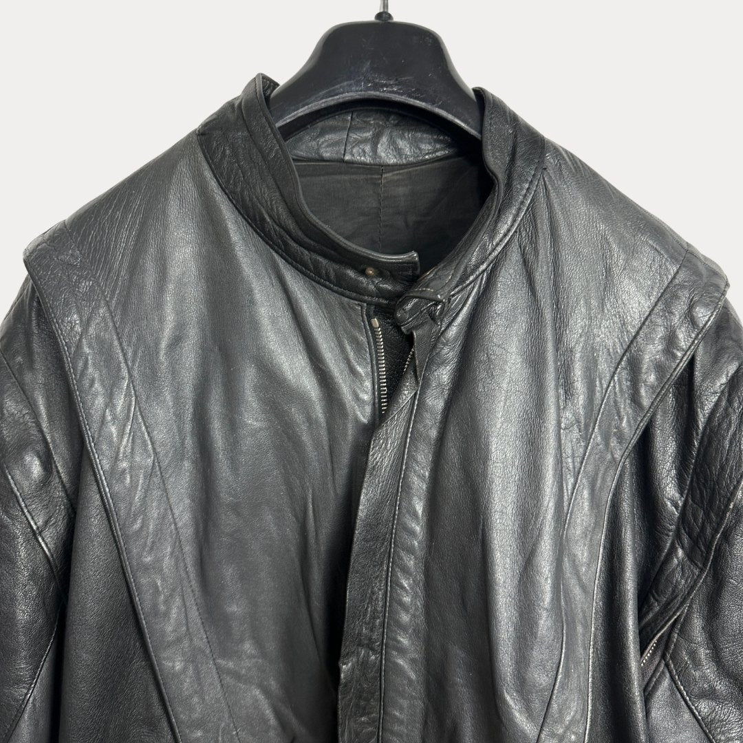 Vintage 2in1 Genuine Leather Jacket & Vest Medium - Funkify