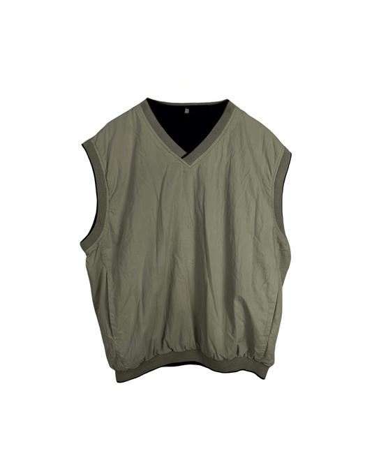 Vintage 2in1 Reversible Fleece/Windbreaker Vest - Funkify