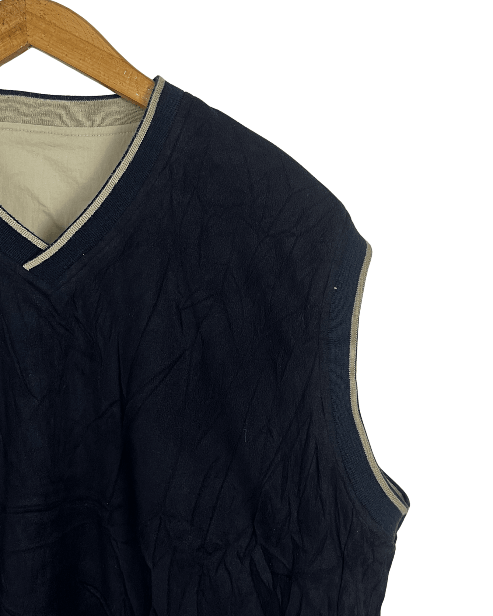 Vintage 2in1 Reversible Fleece/Windbreaker Vest - Funkify