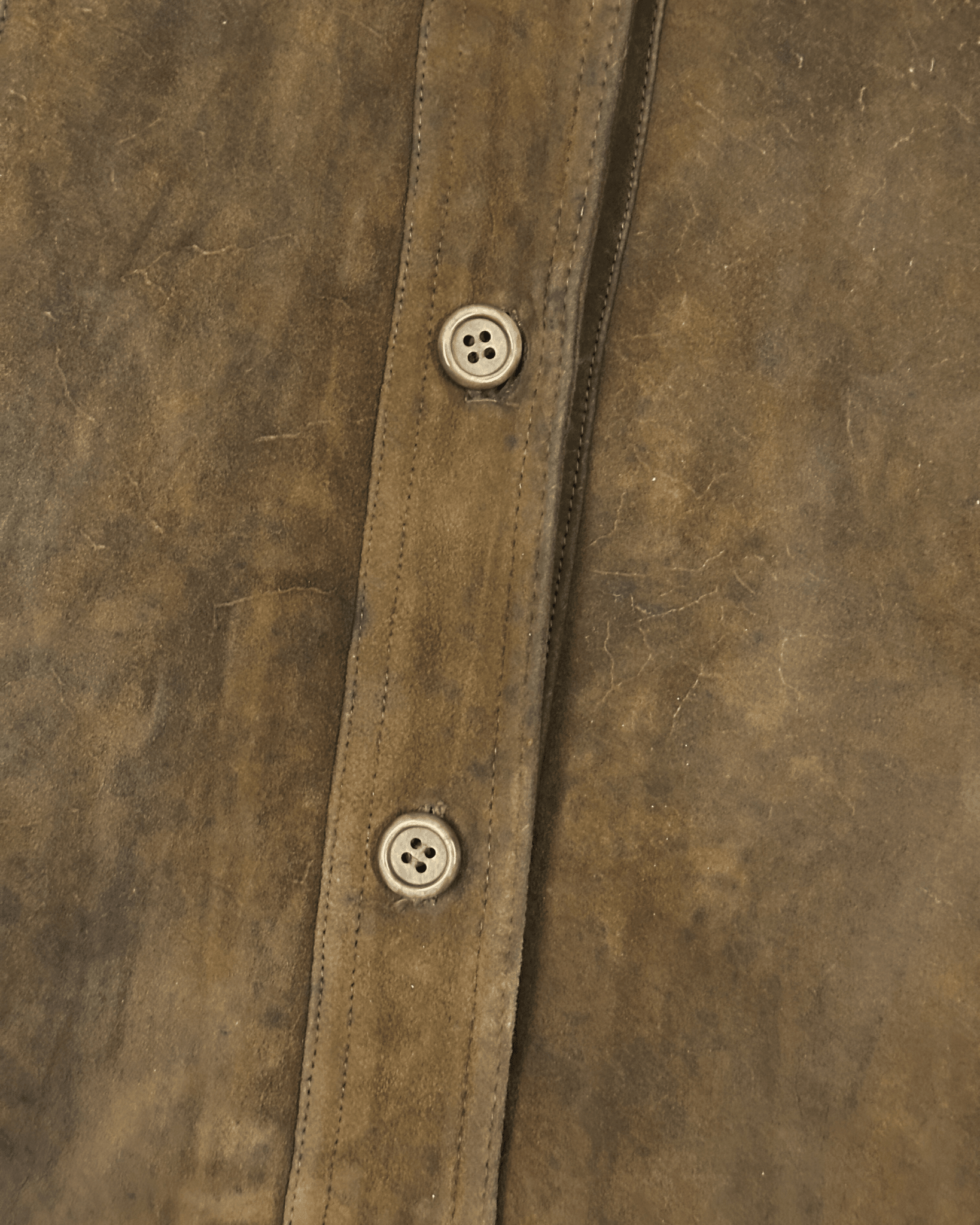 Vintage 70s "Western Grunge" Distressed Suede Leather Women's Coat - Funkify