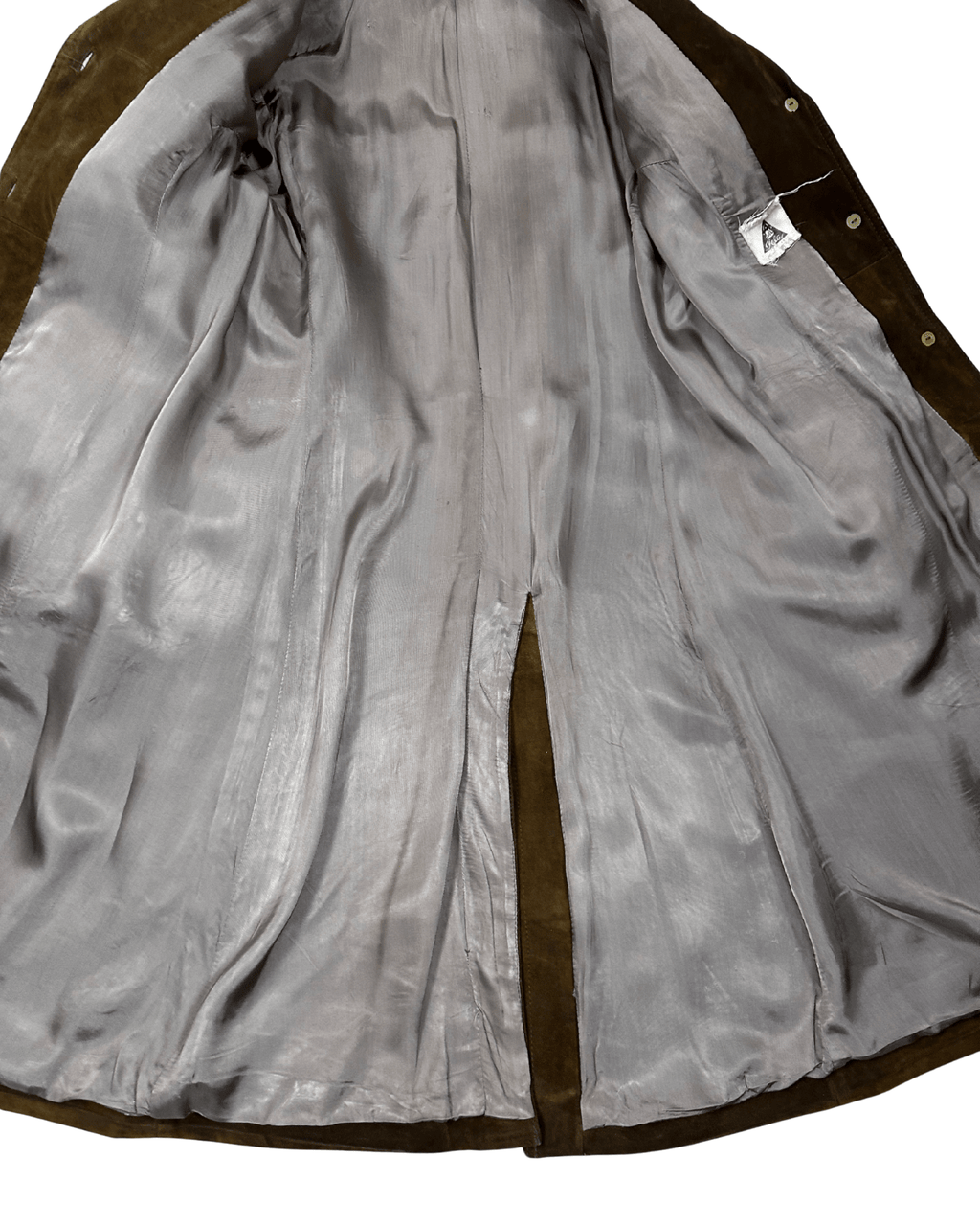Vintage 70s "Western Grunge" Distressed Suede Leather Women's Coat - Funkify