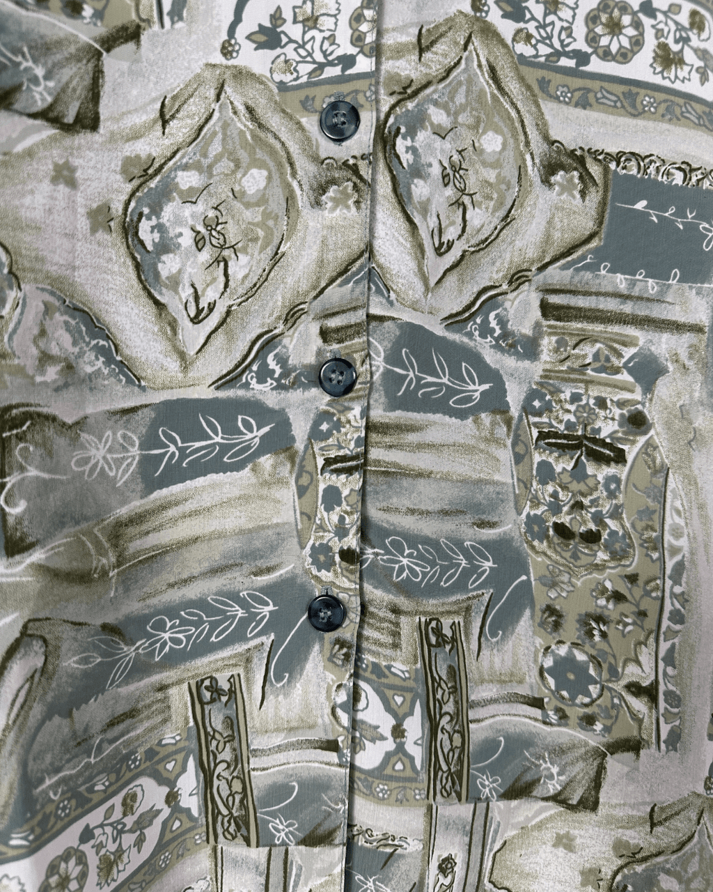 Vintage 80s Abstract Print Shirt - Funkify