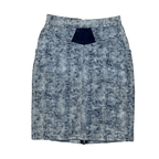 Vintage 80s Acid Wash Denim Pencil Skirt - Funkify